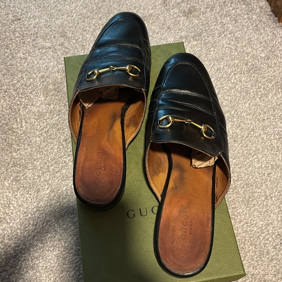 Gucci Princetown Mules 40. Black Slip ons. - Picture 6 of 16